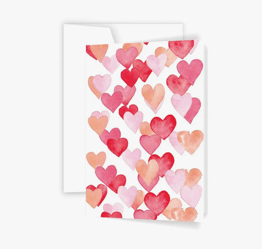Heart confetti card