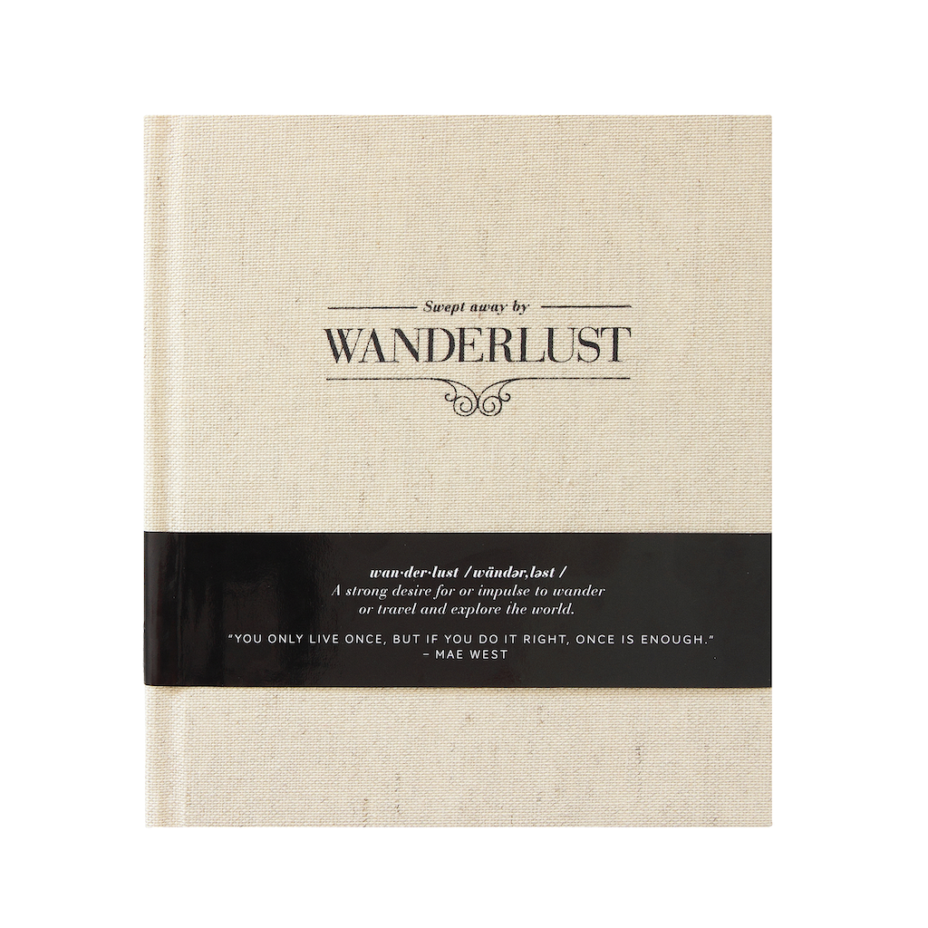 Swept Away by Wanderlust Travel Journal